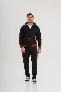 ФУТЕР 3х нитка ИНТЕРСОФТ Мужской костюм, черный - Knitka wear фото 14