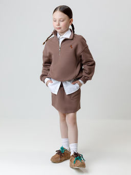 КР 7149/капучино к631 юбка для дев