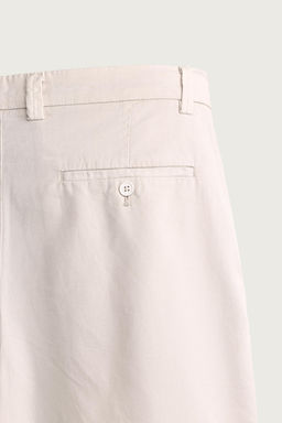 BERMUDA REGULAR FIT PLIEGUES / Piedra - Zara фото 10