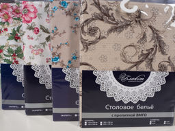 48505-БЧ Скатерть Круглая D=160 см рис.Гладь цв белый - Текс-дизайн фото 4