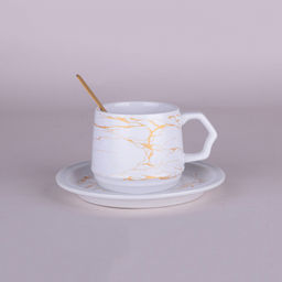 Чайная пара 210мл п/у, Rich gold 7635 /Коралл/