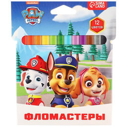 Фломастеры Щенячий патруль, 12 цветов, вентилируемый колпачок - Paw patrol фото 10