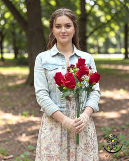 Цветы искусственные Buro роза закрытый бутон 12 веточек 45-50 см в ассортименте