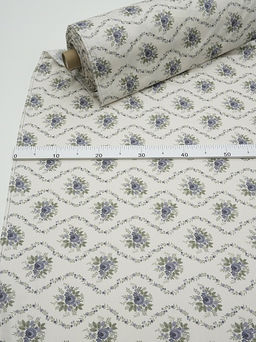 Сатин Цветочный импульс, ш.2.35м, хлопок-100%, 110гр/м.кв - Купава фото 5