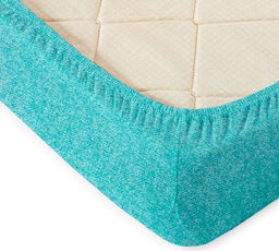 2977/0-БЧ Простыня на резинке 220*200*25 цв. бирюза рис. 592658