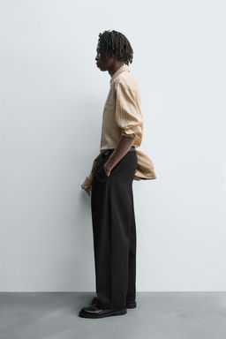 STRIPED FLOWING SHIRT - Zara фото 4