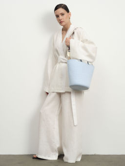 Брюки льняные 10367 белые