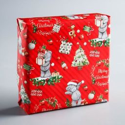 Цена за 10 шт. Бумага упаковочная глянцевая Весёлого Рождества!, Me To You, 70 х 100 см