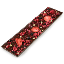 Шоколад темный с украшением Малина, клубника, клюква, 110 гр , ТМ VERVALLI - Chokodelika фото 4