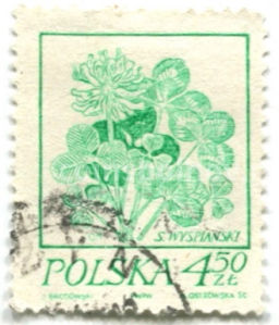 Марка Клевер 1974 год Польша