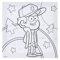 Роспись по холсту, 15х15 см Диппер, Гравити Фолз - Disney фото 2