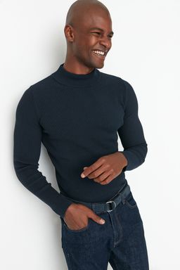 TRENDYOL MAN Ekru Slim Fit Pamuklu Yar?m Bal?kc? Yaka Fitilli Orgu Kazak TMNAW21KZ0568 - Trendyolmilla фото 58
