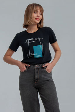 Арт. 3747 Футболка женская 42-50 (5 шт) Цвет:черный - Калинка фото 9