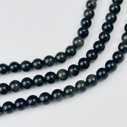 Бусины для украшений из золотистого Обсидиана (45 бусин)