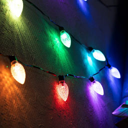 Умная гирлянда Нить 6 м с насадками Шишки, IP20, тёмная нить, 20 LED, свечение RGB, USB - Luazon lighting фото 2