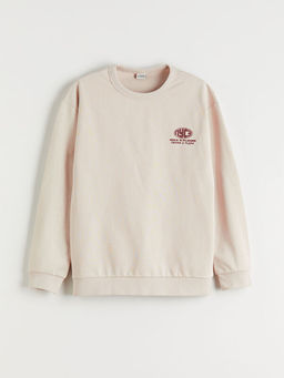 Bisiklet Yaka Erkek ?ocuk Sweatshirt