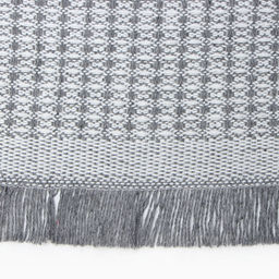 Плед с бахромой «Этель» Waffle, 130×180 см, серый