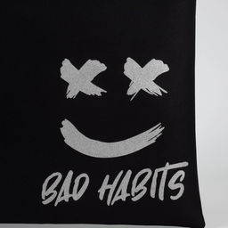 Сумка-шопер Habits, блёстки, без молнии, без подкладки, цвет черный - Nazamok фото 6