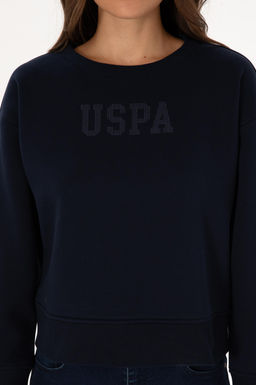 Kad_n Lacivert Basic Sweatshirt Sepette S_rpriz _ndirim - U.s. polo assn фото 6