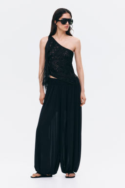 Top de un hombro con detalles decorativos - H&m фото 2