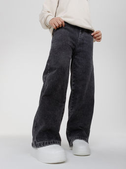 Джинсы-трубы утеплённые для девочек - Синий мир фото 12