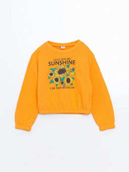 Bisiklet Yaka K?z ?ocuk Sweatshirt