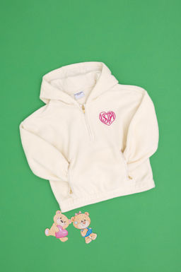 Кремовый свитшот для девочки Неожиданная скидка в корзине - U.s. polo assn фото 3
