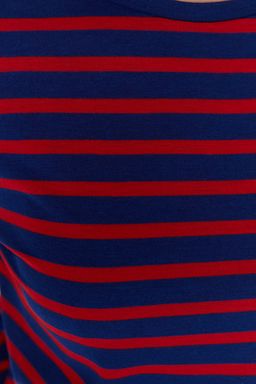 TRENDYOLMILLA Yesil Cizgili Regular/Normal Kal?p Basic Bisiklet Yaka Orme T-Shirt TWOAW23TS00002 фото 3