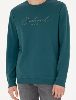 Зеленый свитшот с круглым вырезом - Cacharel фото 7