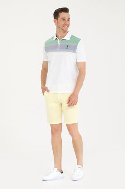 U. S. Polo Assn Мужские светло-желтые тканые шорты