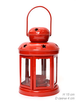 Подсвечник 15 см / L-732 / WL-732/уп 12/48/ (Голубой)