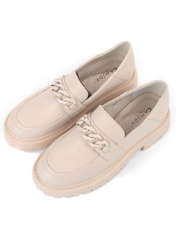 03-5926-2 BEIGE Лоферы женские (натуральная кожа) - Фабричный китай фото 4