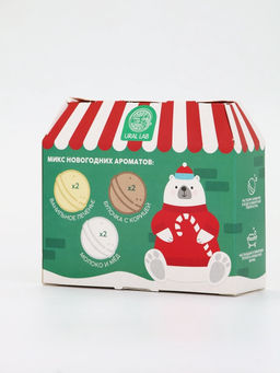 Бомбочки для ванны в домике «Медведь», набор 6 шт х 40 г, URAL LAB