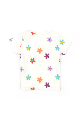 U. S. Polo Assn / Футболка цвета экрю для девочек с круглым вырезом - U.s. polo assn фото 7