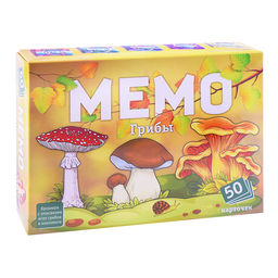 Мемо "Грибы" (50 карточек)