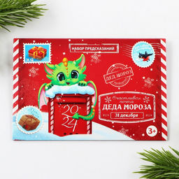 Набор предсказаний в конверте 2024, 8 х 12 см, 3 предсказания - Зимнее волшебство фото 2