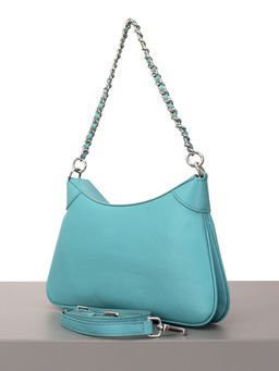 LACCOMA сумка Q6001-бирюзовый натуральная кожа хлопок фото 3