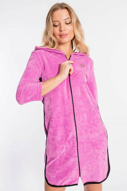 Халат велюровый М319196ВШр Сирень - Елена фото 8