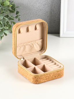 Шкатулка для украшений «Восточный ковёр», пробка, кожзам, 10×10×5 см