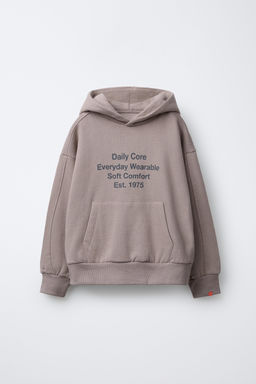 SLOGAN PRINT HOODIE