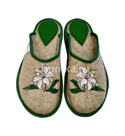 Тапочки без задника, вышивка «кошечки» - Чуника фото 2