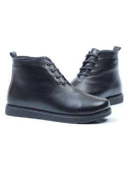 04-930-01 BLACK Ботинки зимние женские (натуральная кожа, натуральный мех) - Фабричный китай фото 14