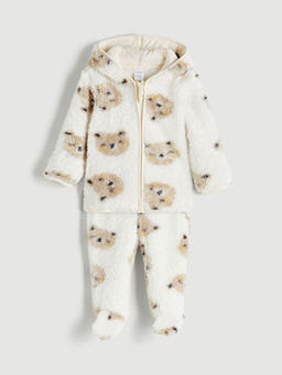 Kap??onlu Pel?? Erkek Bebek H?rka ve Pantolon