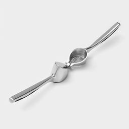 Пресс для чеснока Доляна Shapes, 17×4.7×3.2 см, рабочая часть 4×3 см, нержавеющая сталь, серебристый