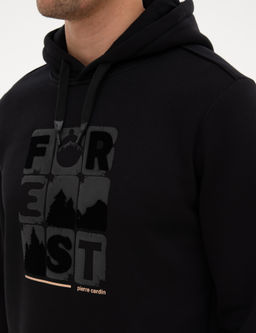 Siyah Regular Fit Sweatshirt - Pierre cardin фото 7