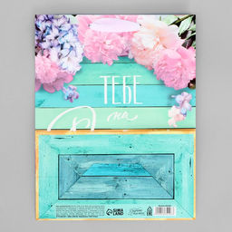 Цена за 2 шт. Пакет подарочный ламинированный, упаковка, Тебе на радость, MS 18?23?8 см