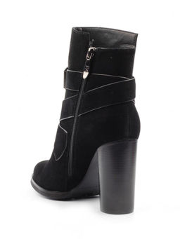 01-D118-498 BLACK Ботильоны женские (натуральная кожа, байка)