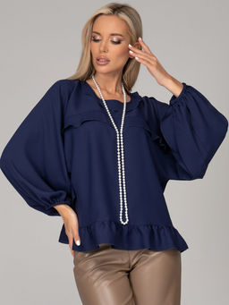 Блузка Бохо (синий) - Эльза фото 9