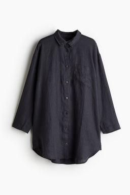 Camisa de dormir en lino lavado