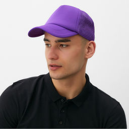 Бейсболка с сеткой MINAKU, фиолетовая, размер 56-58
